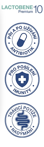 Lactobene 10 Premium probiotika s vitaminem D3 40 kapslí Lactobene 10 Premium probiotika s vitaminem D3 40 kapslí