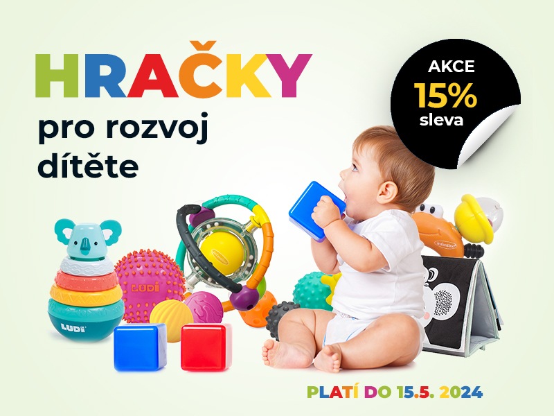 15% SLEVA na hračky pro rozvoj dítěte