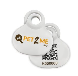 Pet2Me Identifikační medailonek s QR kódem Pet2Me Identifikační medailonek s QR kódem