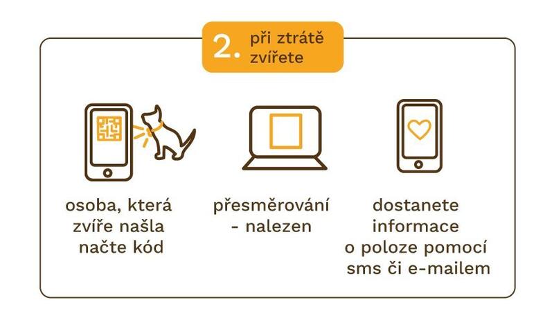 Pet2Me Identifikační medailonek s QR kódem Pet2Me Identifikační medailonek s QR kódem