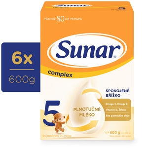 Sunar Complex 5 batolecí mléko 6x600 g