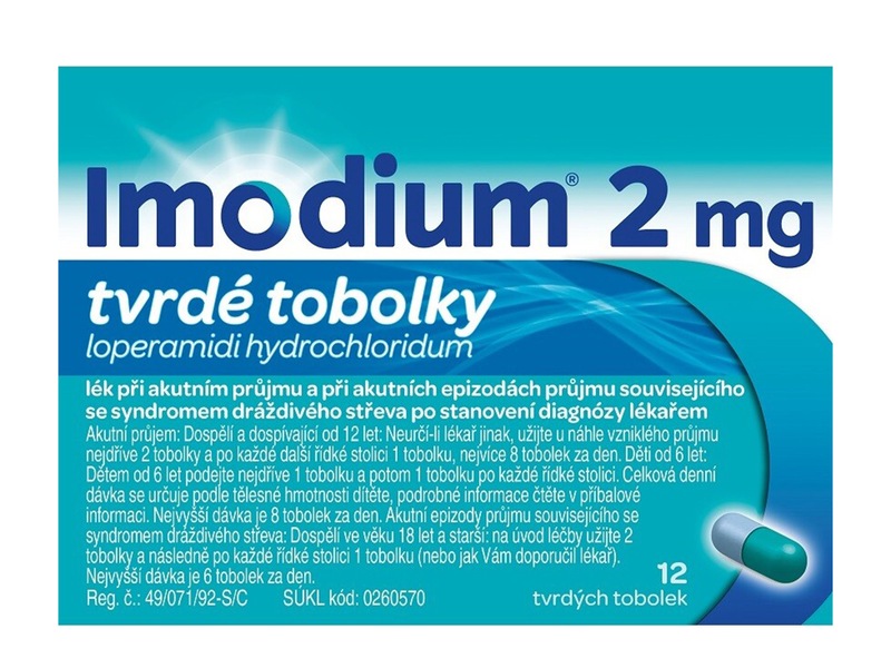 Imodium 2 mg 12 tvrdých tobolek