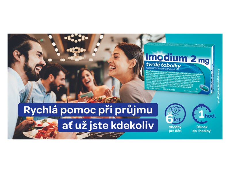 Imodium 2 mg 12 tvrdých tobolek