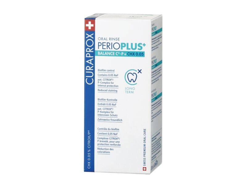 Curaprox Perio Plus+ Balance ústní voda 0,05% CHX 200 ml