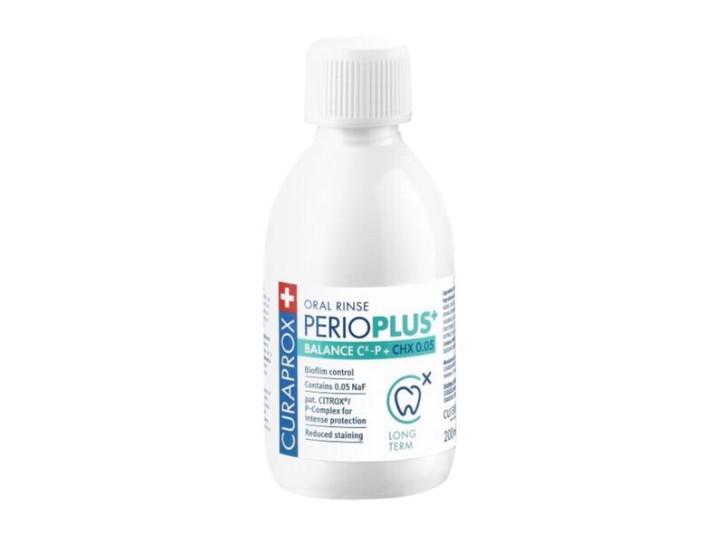 Curaprox Perio Plus+ Balance ústní voda 0,05% CHX 200 ml