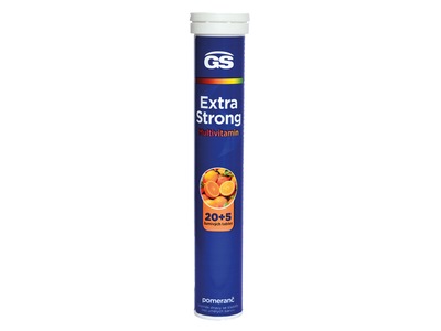 GS Extra Strong multivitamin pomeranč 20+5 šumivých tablet
