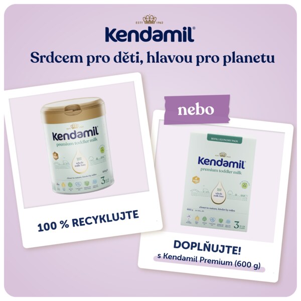 Kendamil Premium 3 batolecí mléko 12+ měsíců 800 g