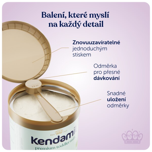 Kendamil Premium 3 batolecí mléko 12+ měsíců 800 g