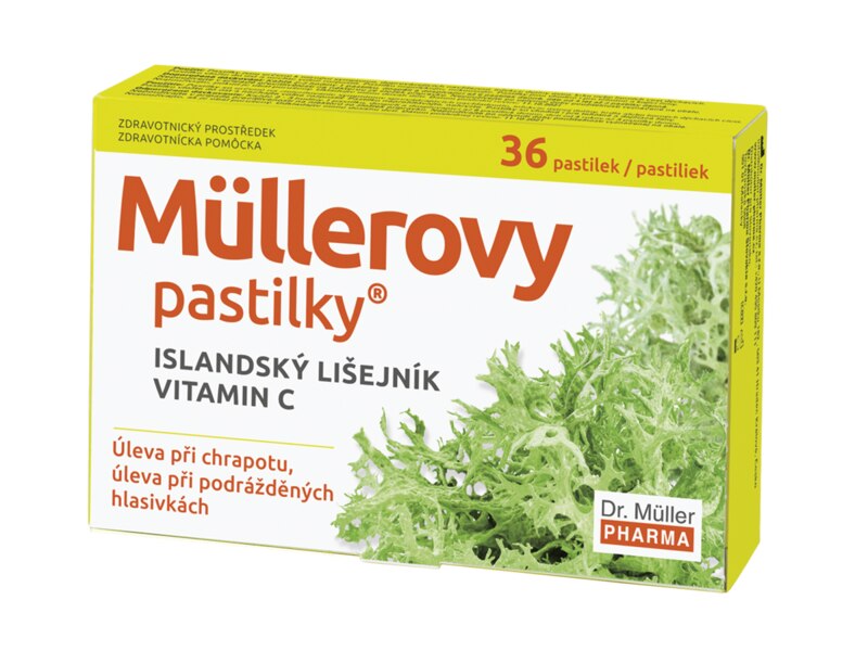 Müllerovy pastilky s islandským lišejníkem 36 ks