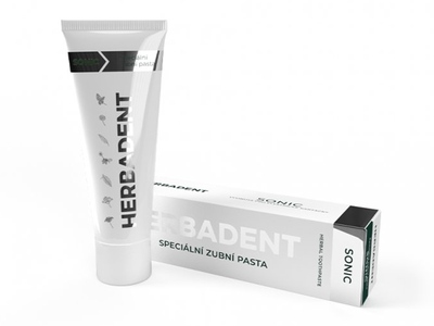 Herbadent Sonic speciální zubní pasta pro použití s elektrickým kartáčkem 75 g Herbadent Sonic speciální zubní pasta pro použití s elektrickým kartáčkem 75 g