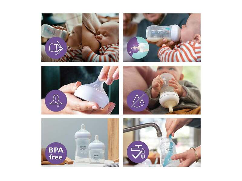 Philips Avent Natural Response kojenecká láhev s ventilem od 1. měsíce 260 ml