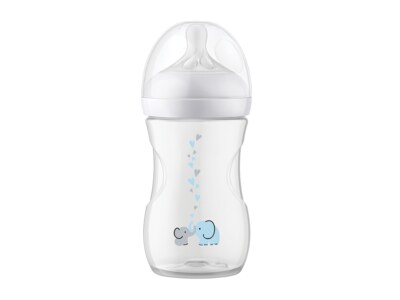 Philips Avent Natural Response kojenecká láhev s ventilem od 1. měsíce slon 260 ml