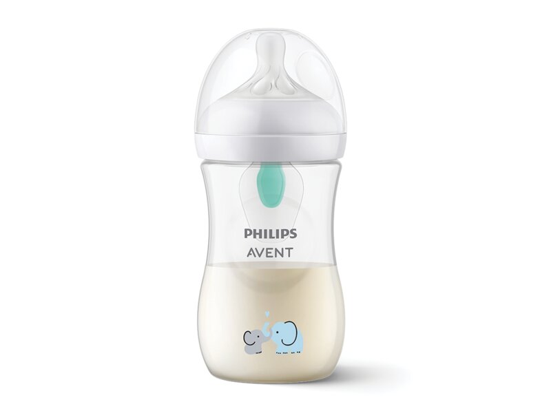 Philips Avent Natural Response kojenecká láhev s ventilem od 1. měsíce slon 260 ml
