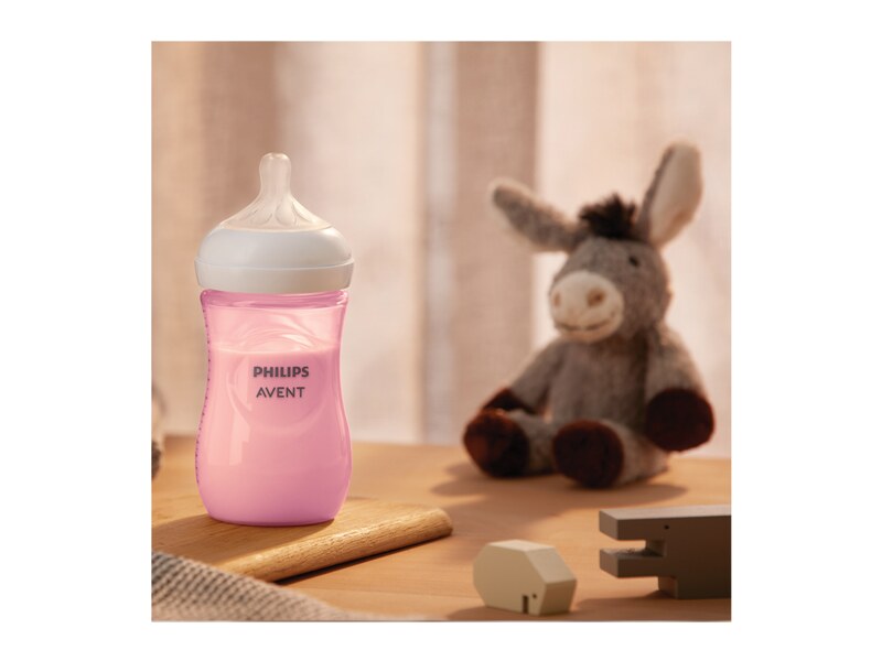 Philips Avent Natural Response kojenecká láhev od 1. měsíce růžová 260 ml