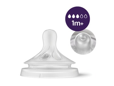 Philips Avent Natural Response 3 savička pomalý průtok od 1. měsíce 2 ks Philips Avent Natural Response 3 savička pomalý průtok od 1. měsíce 2 ks
