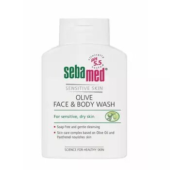Sebamed mycí emulze na obličej a tělo olivová pro citlivou a suchou pleť 200 ml