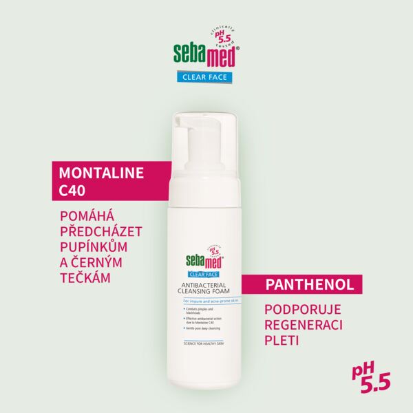 Sebamed Clear Face Antibakteriální čisticí pěna 150 ml