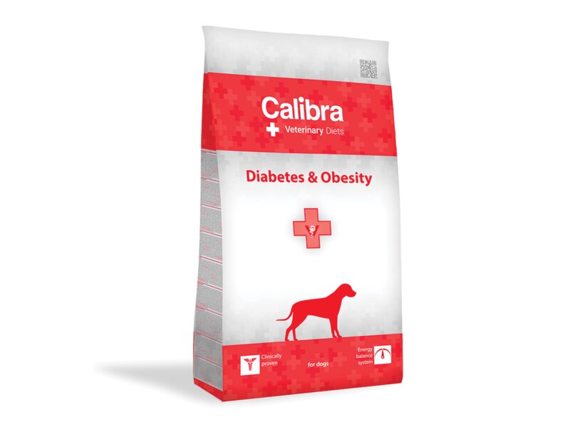 Calibra VD Dog Diabetes & Obesity pro regulaci zdrojů glukózy a snížení tělesné váhy 2 kg