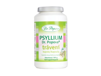 Dr. Popov Psyllium na trávení 120 kapslí