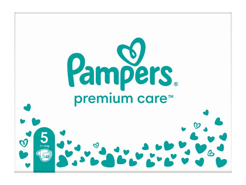 Pampers Premium Care vel. 5 (11-15 kg) plenky měsíční balení 148 ks