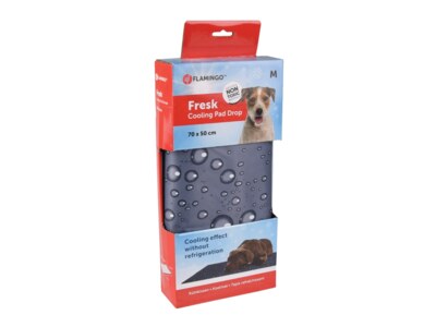 Flamingo Chladicí podložka se vzorem kapky šedá M 70x50 cm