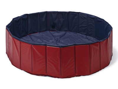 Karlie Skládací bazén pro psy modro-červený 160x30 cm