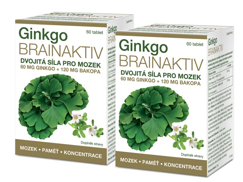 Ginkgo Brainaktiv  60 tablet 1+1 ZDARMA