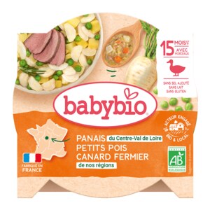 Babybio Zelenina s farmářskou kachnou 260 g