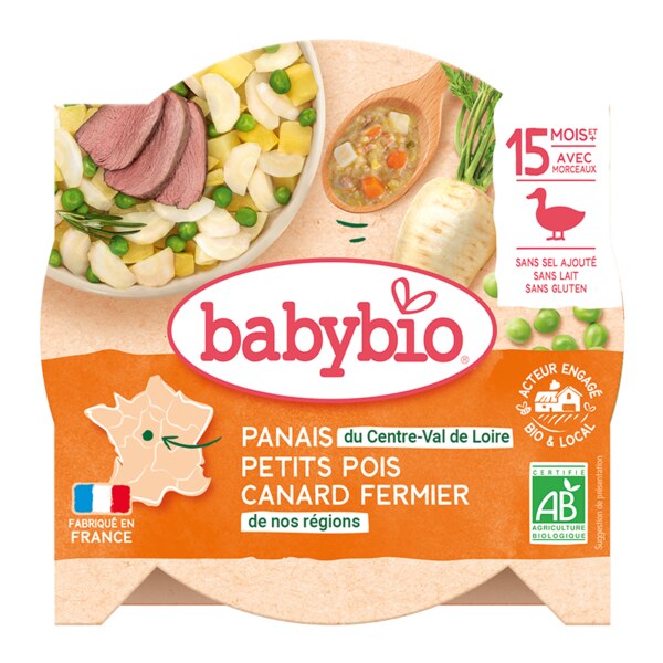 Babybio Zelenina s farmářskou kachnou 260 g Babybio Zelenina s farmářskou kachnou 260 g