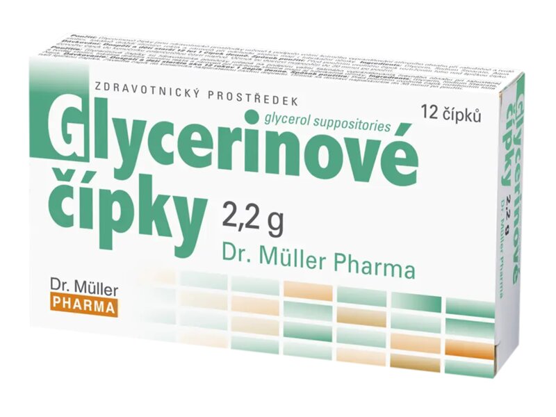 Dr. Müller Glycerinové čípky 2,2 g 12 čípků