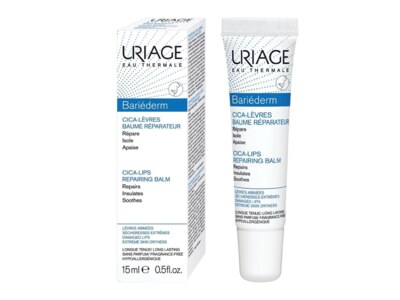 Uriage Bariéderm Cica Regenerační balzám pro vysušené až popraskané rty 15 ml Uriage Bariéderm Cica Regenerační balzám pro vysušené až popraskané rty 15 ml