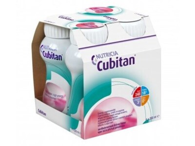 Cubitan nápoj s jahodovou příchutí 4x200 ml