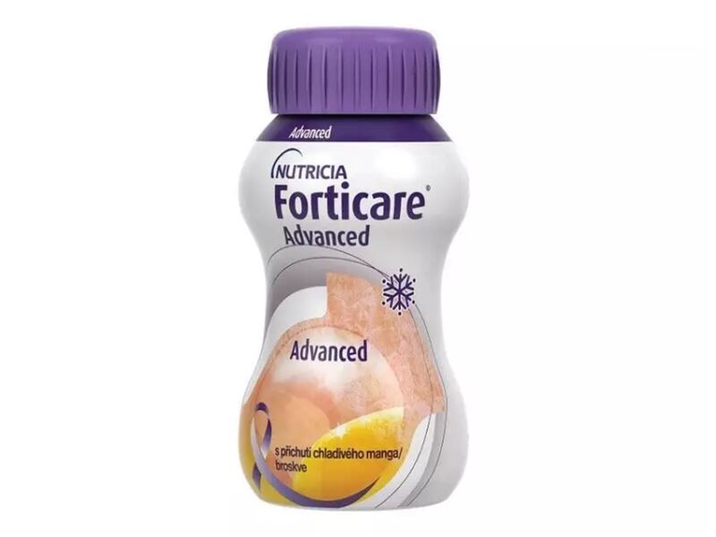 Forticare Advanced nápoj s příchutí chladivého manga a broskve 4x125 ml