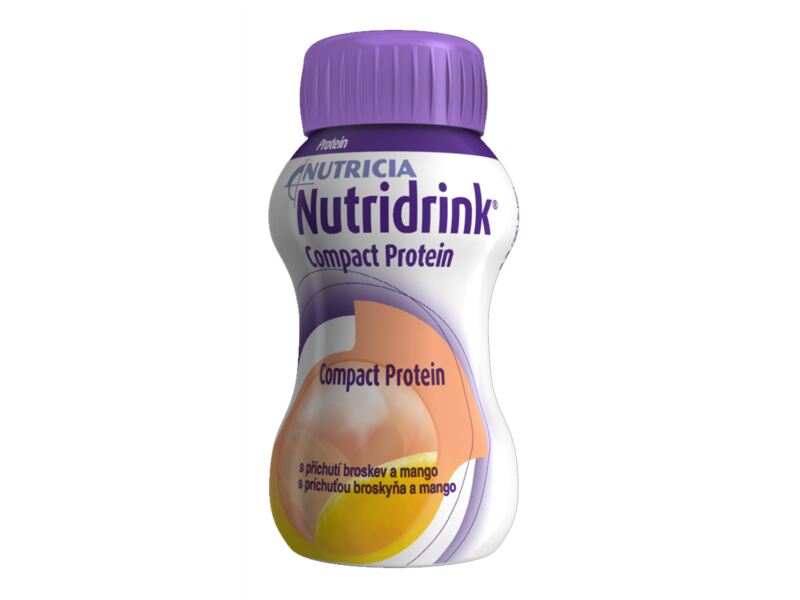 Nutridrink Compact Protein nápoj s broskvovo-mangovou příchutí 4x125 ml