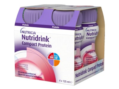 Nutridrink Compact Protein nápoj s příchutí chladivého červeného ovoce 4x125 ml Nutridrink Compact Protein nápoj s příchutí chladivého červeného ovoce 4x125 ml
