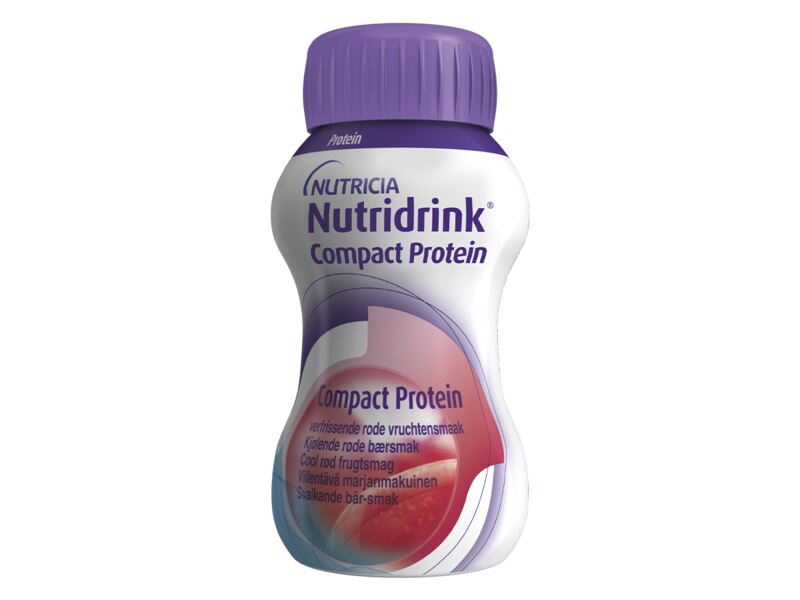 Nutridrink Compact Protein nápoj s příchutí chladivého červeného ovoce 4x125 ml
