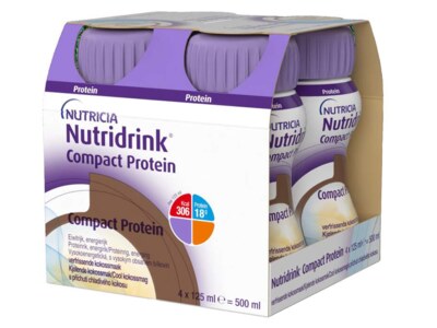 Nutridrink Compact Protein nápoj s příchutí chladivého kokosu 4x125 ml Nutridrink Compact Protein nápoj s příchutí chladivého kokosu 4x125 ml