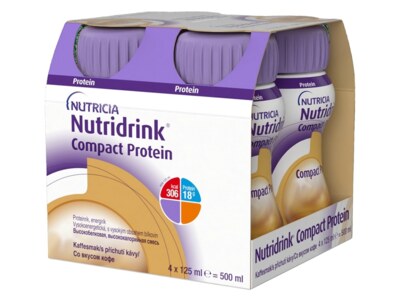 Nutridrink Compact Protein nápoj s příchutí kávy 4x125 ml Nutridrink Compact Protein nápoj s příchutí kávy 4x125 ml