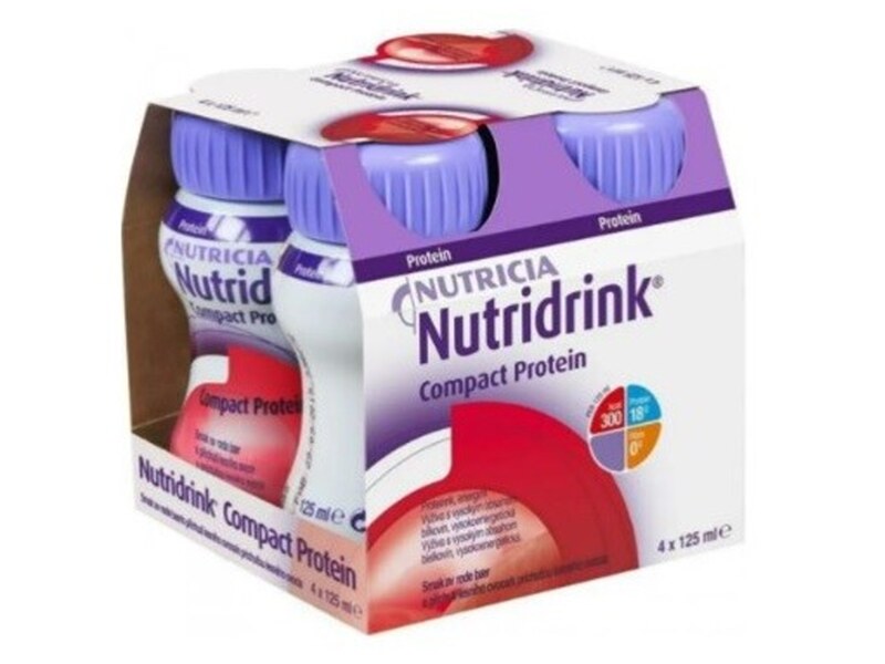 Nutridrink Compact Protein nápoj s příchutí lesního ovoce 4x125 ml