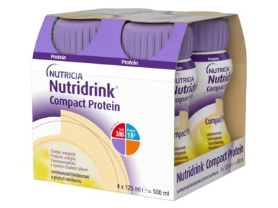 Nutridrink Compact Protein nápoj s vanilkovou příchutí 4x125 ml Nutridrink Compact Protein nápoj s vanilkovou příchutí 4x125 ml