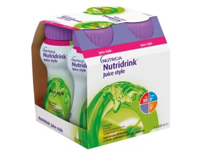 Nutridrink Juice Style nápoj s jablečnou příchutí 4x200 ml