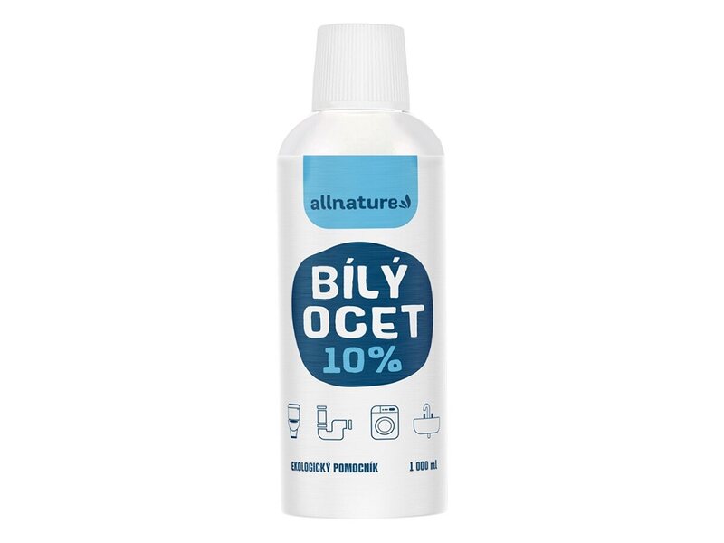 Allnature Bílý ocet 10% pro ekologický úklid domácnosti 1000 ml