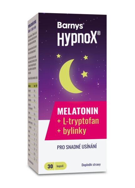 Barnys HypnoX s melatoninem, L-tryptofanem a bylinkami 30 kapslí