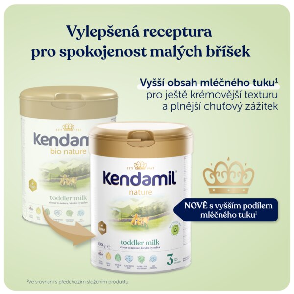 Kendamil Nature 3 batolecí mléko 12+ měsíců 800 g