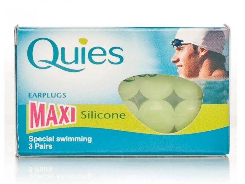 Quies Maxi silikonové chrániče sluchu na plavání pro dospělé 3 páry