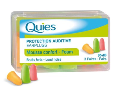 Quies pěnové chrániče sluchu 3 páry Quies pěnové chrániče sluchu 3 páry