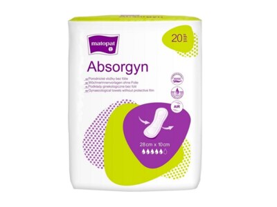 Absorgyn porodnické vložky 28 x 10 cm bez fólie 20 ks