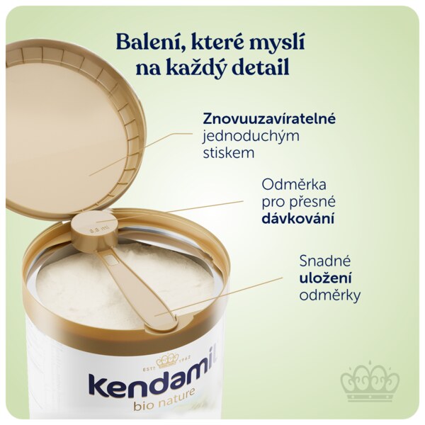 Kendamil BIO Nature 2 pokračovací mléko 6+ měsíců 800 g