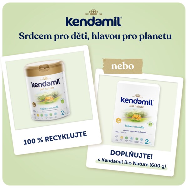 Kendamil BIO Nature 2 pokračovací mléko 6+ měsíců 800 g