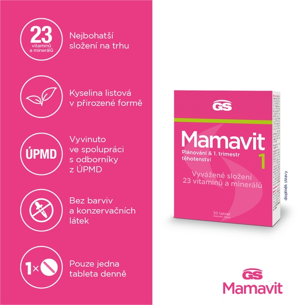 GS Mamavit 1 Plánování a 1. trimestr 30 tablet